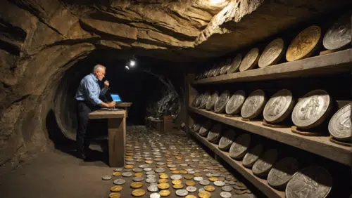 un collectionneur passionné de numismatique dévoile sa fortune cachée dans sa cave. découvrez comment il a amassé cette incroyable collection.